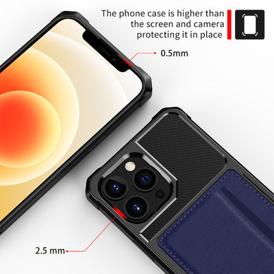 Iphone 12 13 डर्टप्रूफ लेदर के लिए उत्तम मैग्नेटिक कार्ड होल्डर