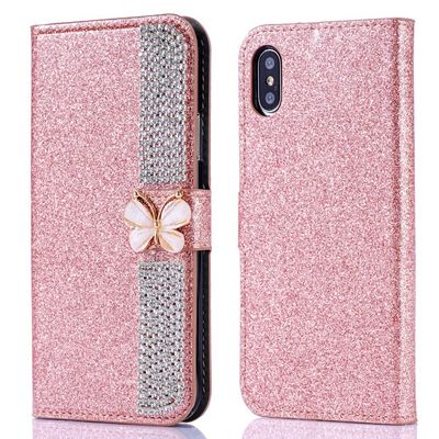 फ्लैश पाउडर इलेक्ट्रोप्लाटेड डायमंड इनले फोन केस For Iphone Xr Xs 11 12 13 14 प्रो मैक्स सेल कवर
