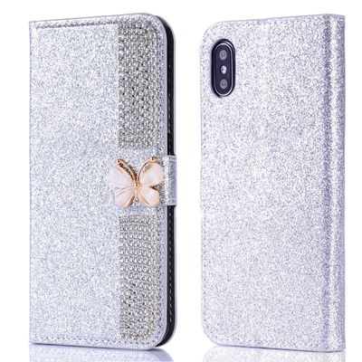 फ्लैश पाउडर इलेक्ट्रोप्लाटेड डायमंड इनले फोन केस For Iphone Xr Xs 11 12 13 14 प्रो मैक्स सेल कवर